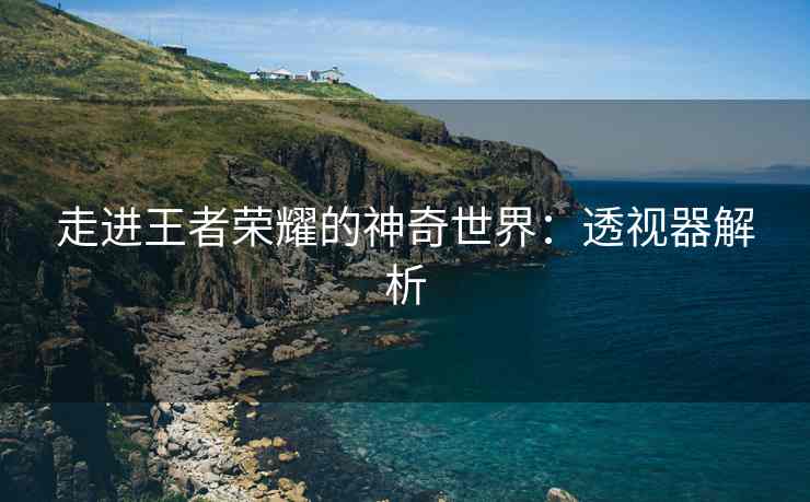走进王者荣耀的神奇世界：透视器解析
