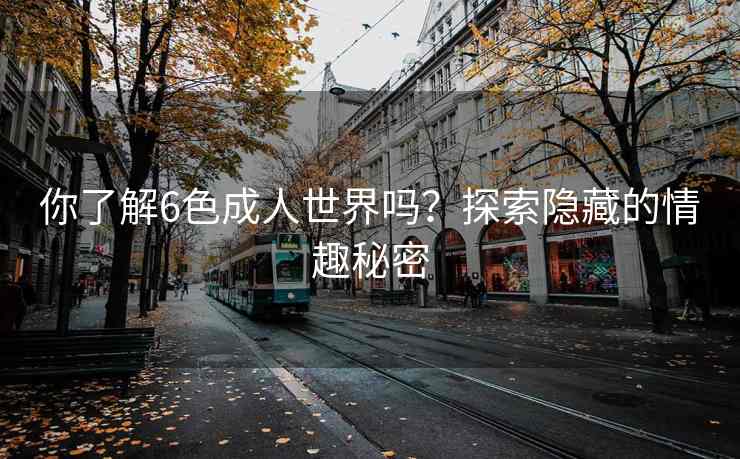 你了解6色成人世界吗？探索隐藏的情趣秘密