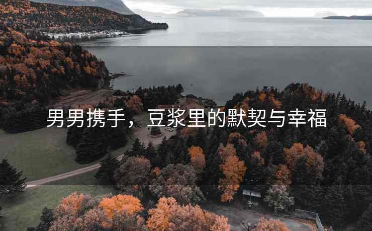 男男携手，豆浆里的默契与幸福