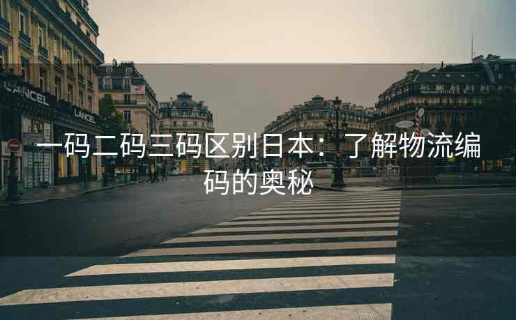 一码二码三码区别日本：了解物流编码的奥秘