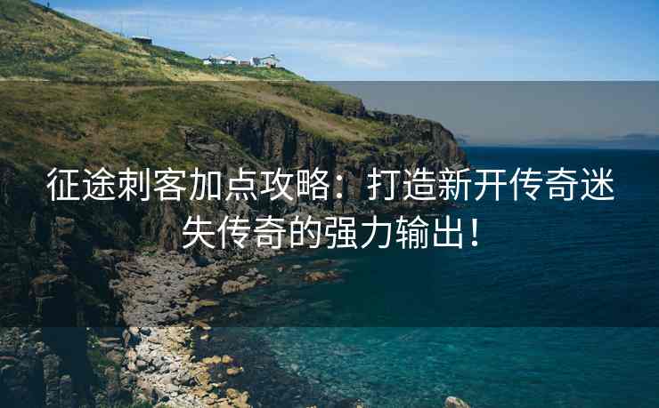 征途刺客加点攻略：打造新开传奇迷失传奇的强力输出！